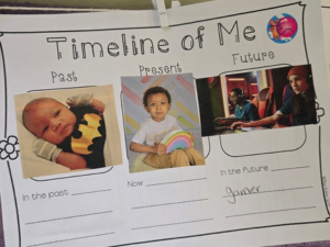 piece of paper with baby a little kid pictures on it